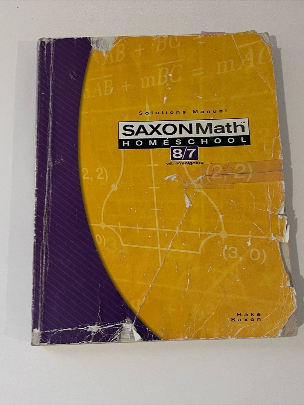 SAXON Math Homeschool 8/7 Solutions Manual